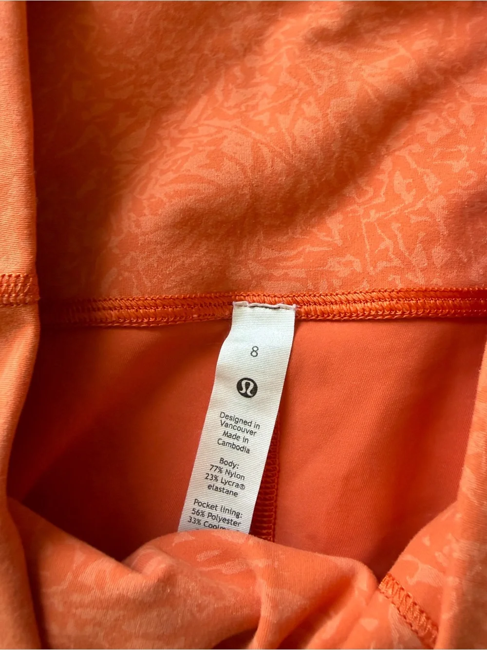 lululemon athletica High-Rise Rust Orange Bike Shorts